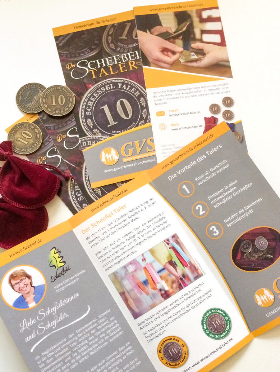 Der Scheeßel Taler, Flyer, Taler, Säckchen